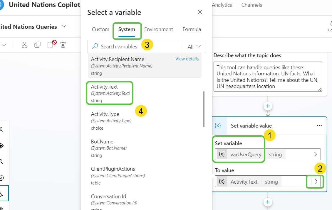 Configure Variable